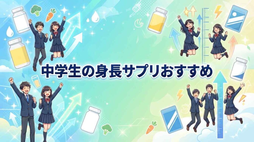 【親必見】中学生の身長サプリおすすめ7選！ランキングではなく成分で選ぶべき理由