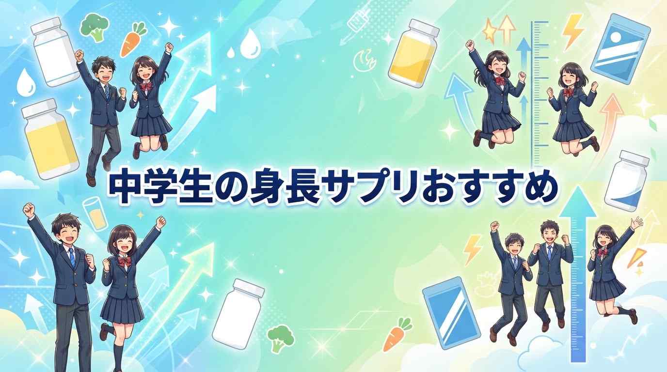 【親必見】中学生の身長サプリおすすめ7選!ランキングではなく成分で選ぶべき理由