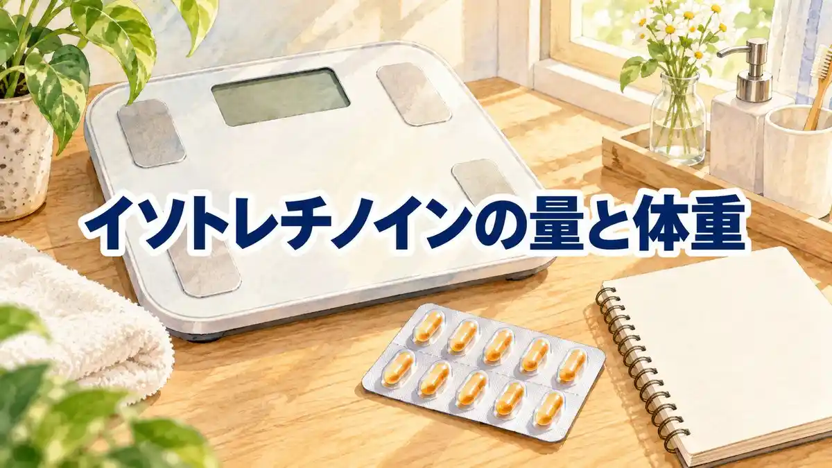 【目安】イソトレチノインの量は体重で決まる？1kgあたり0.5〜1mgが出発点