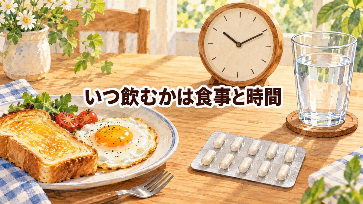 いつ飲むかは食事と時間