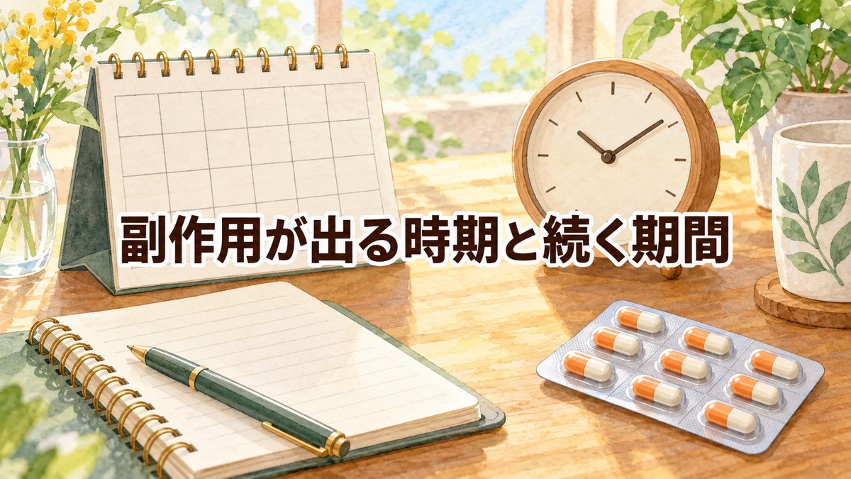 副作用が出る時期と続く期間