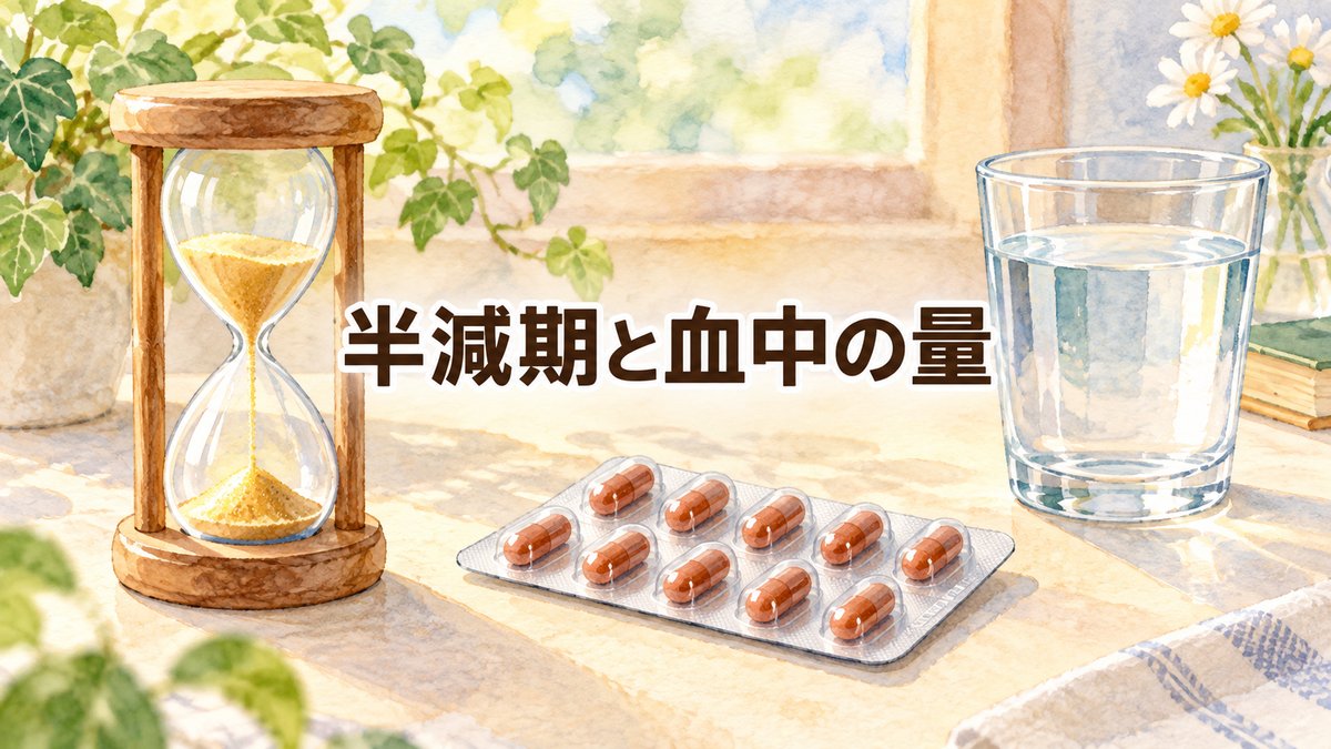 半減期と血中の量