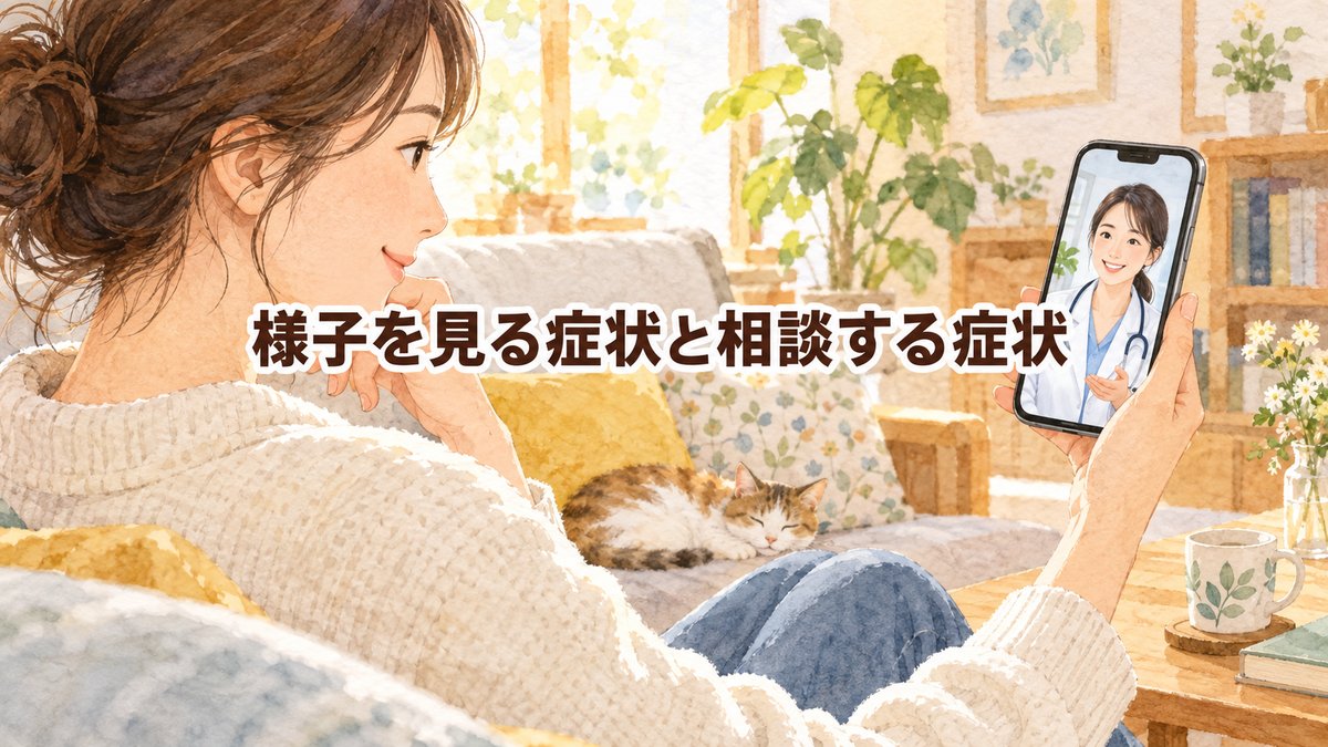 様子を見る症状と相談する症状