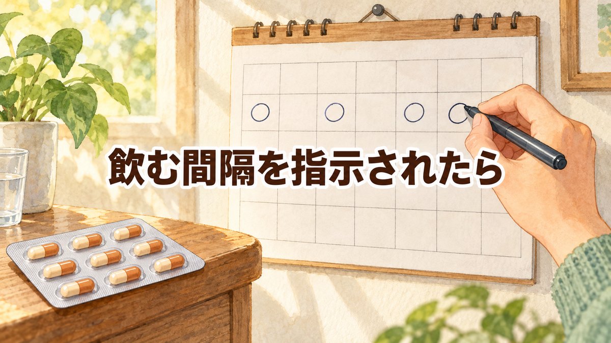 飲む間隔を指示されたら