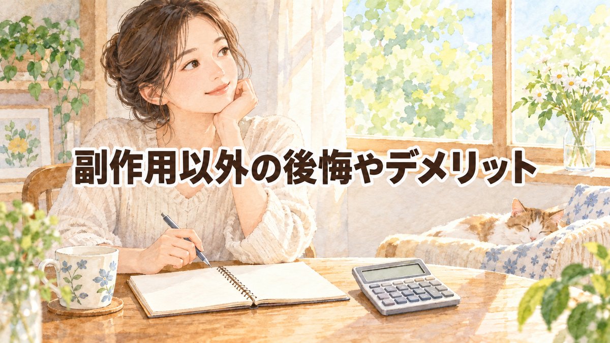 副作用以外の後悔やデメリット
