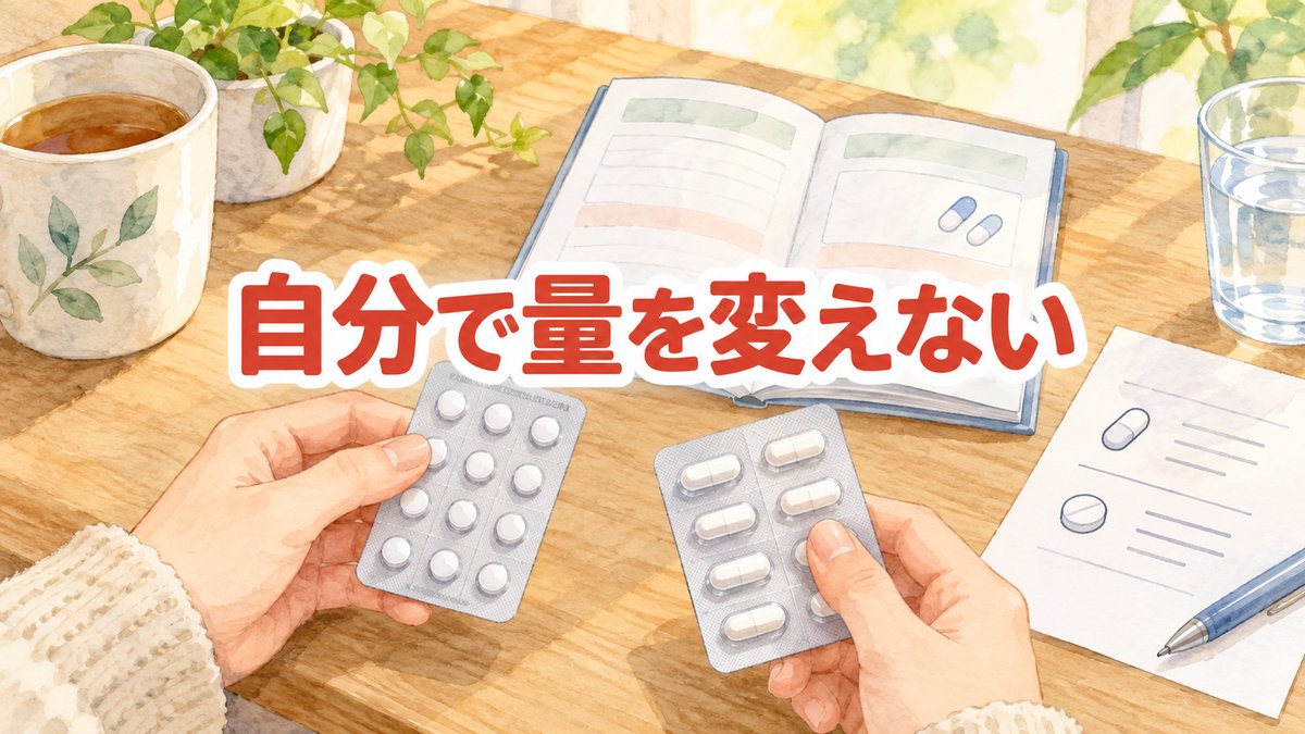 自分で量を変えない