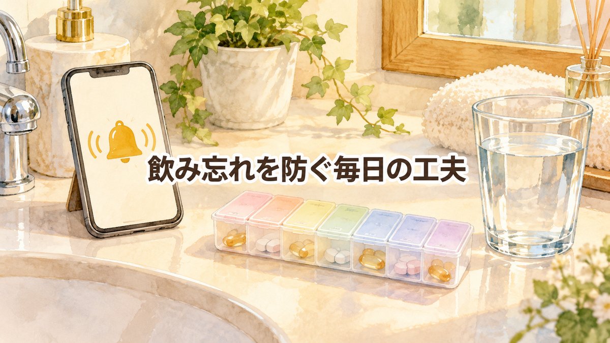 飲み忘れを防ぐ毎日の工夫
