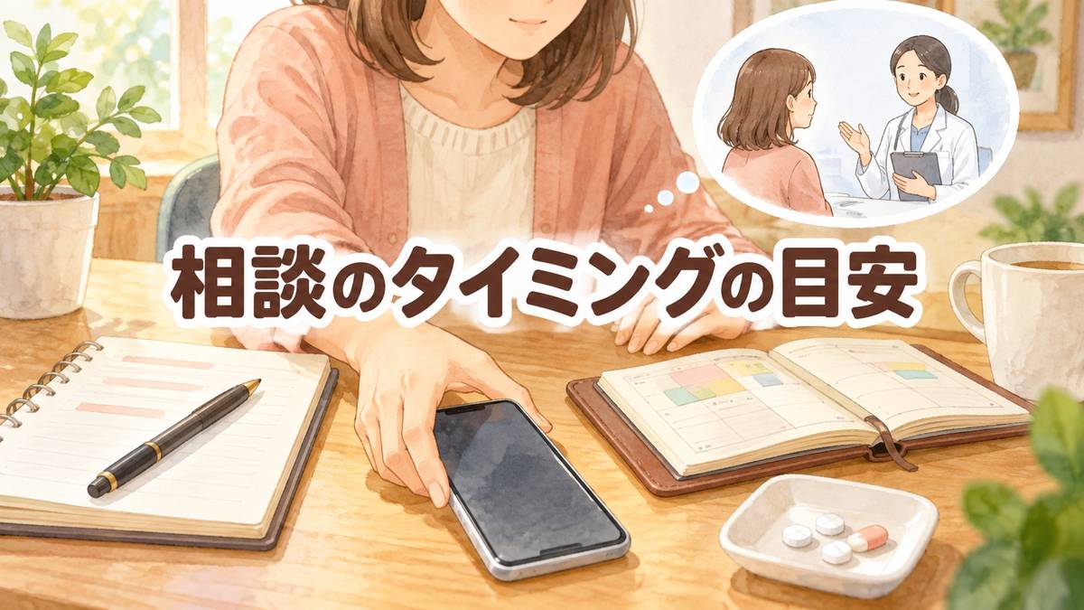 相談のタイミングの目安