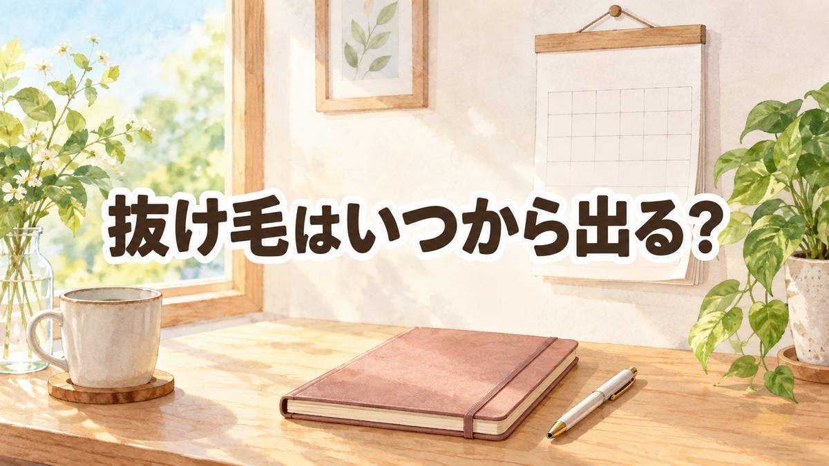 抜け毛はいつから出る？