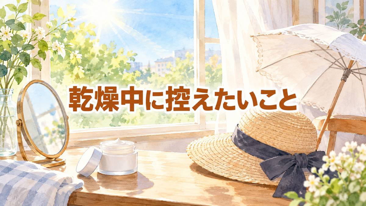 乾燥中に控えたいこと