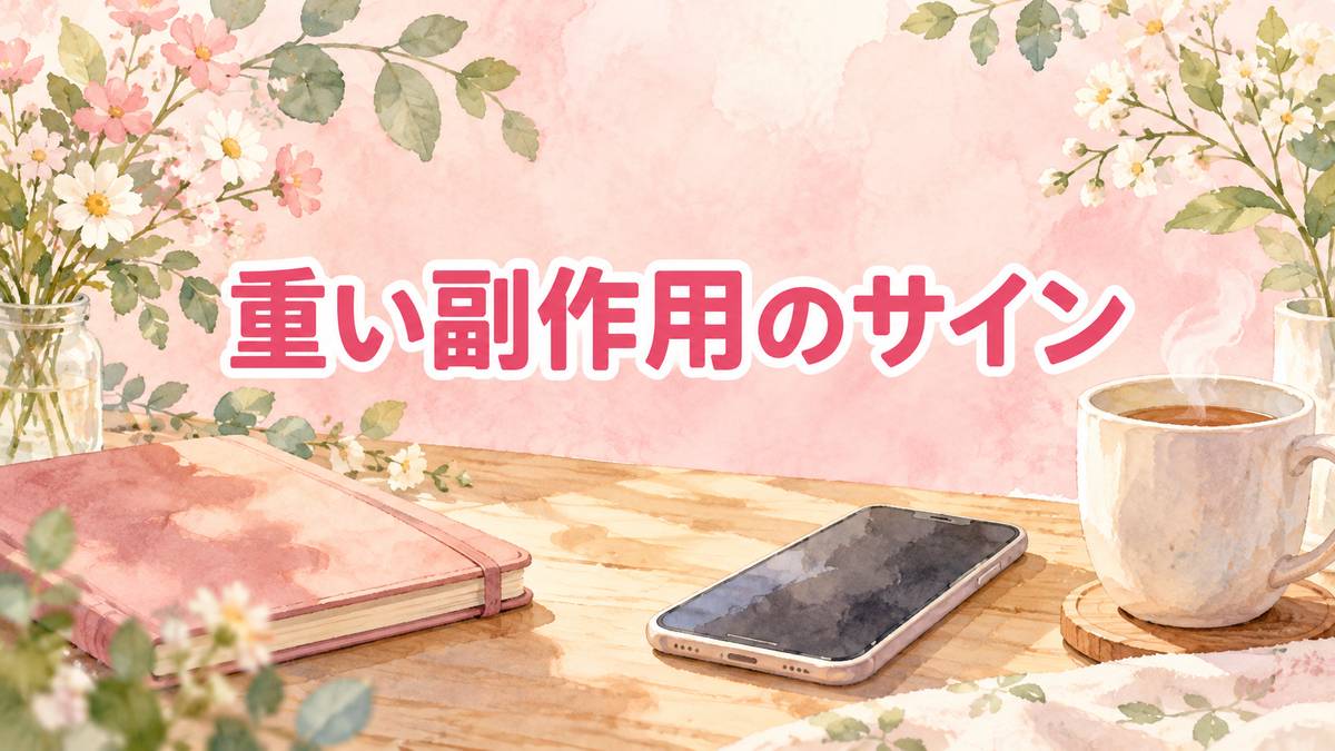 重い副作用のサイン