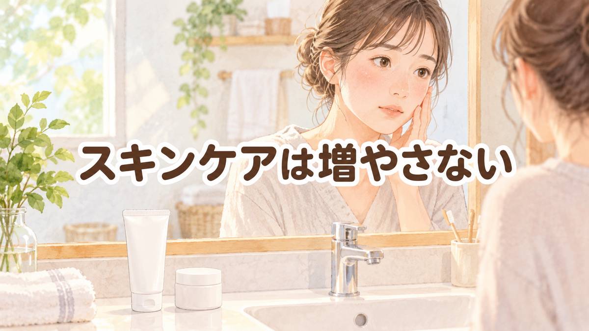 スキンケアは増やさない
