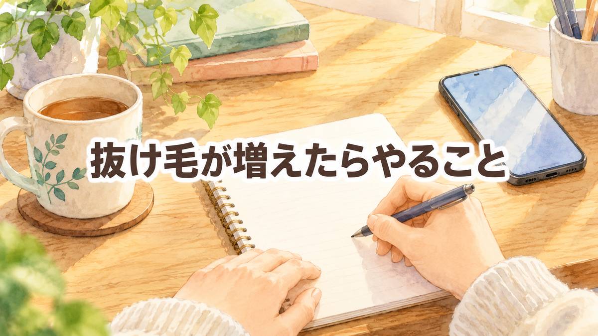 抜け毛が増えたらやること