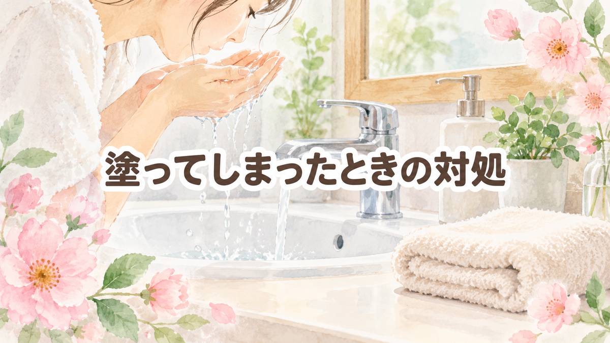 塗ってしまったときの対処